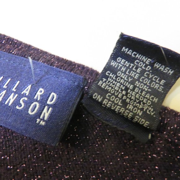 HILLARD & HANSON DARK PLUM CARDIGAN SWEATER/ XSMAL - Picture 8 of 8